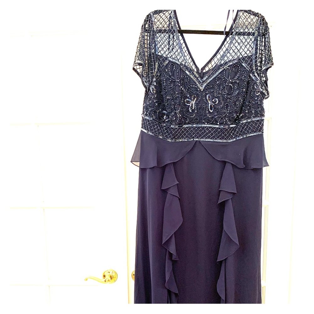 Adrianna Papell Beaded Evening Gown